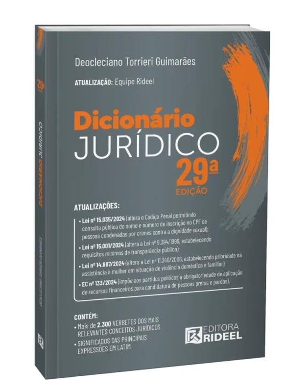 Dicionário Jurídico – 29ª Edição (2025) Capa comum – 29 janeiro 202